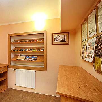 Recepce Pensionu Galko, ubytování v Českém Krumlově, foto: Lubor Mrázek